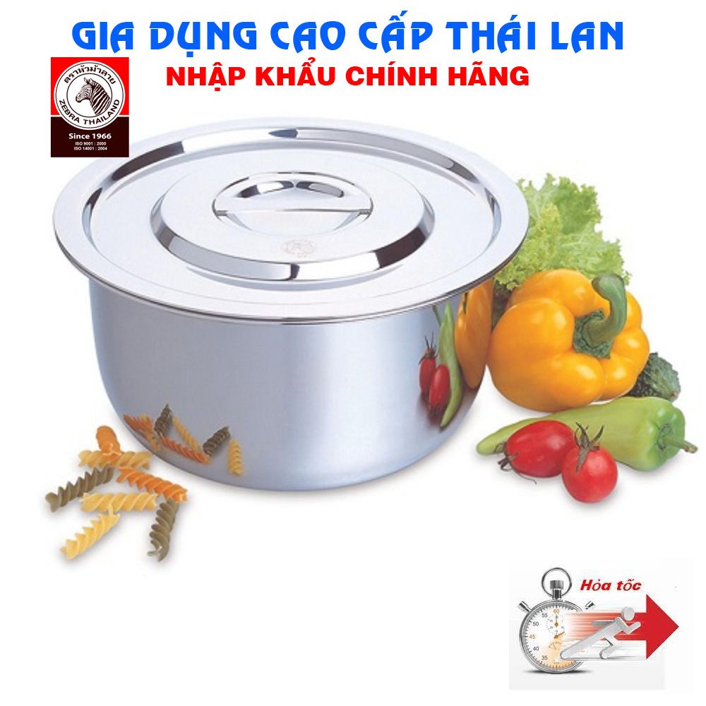 Thố inox 304 zebra indian 22cm - 20cm - 170022 - 170020