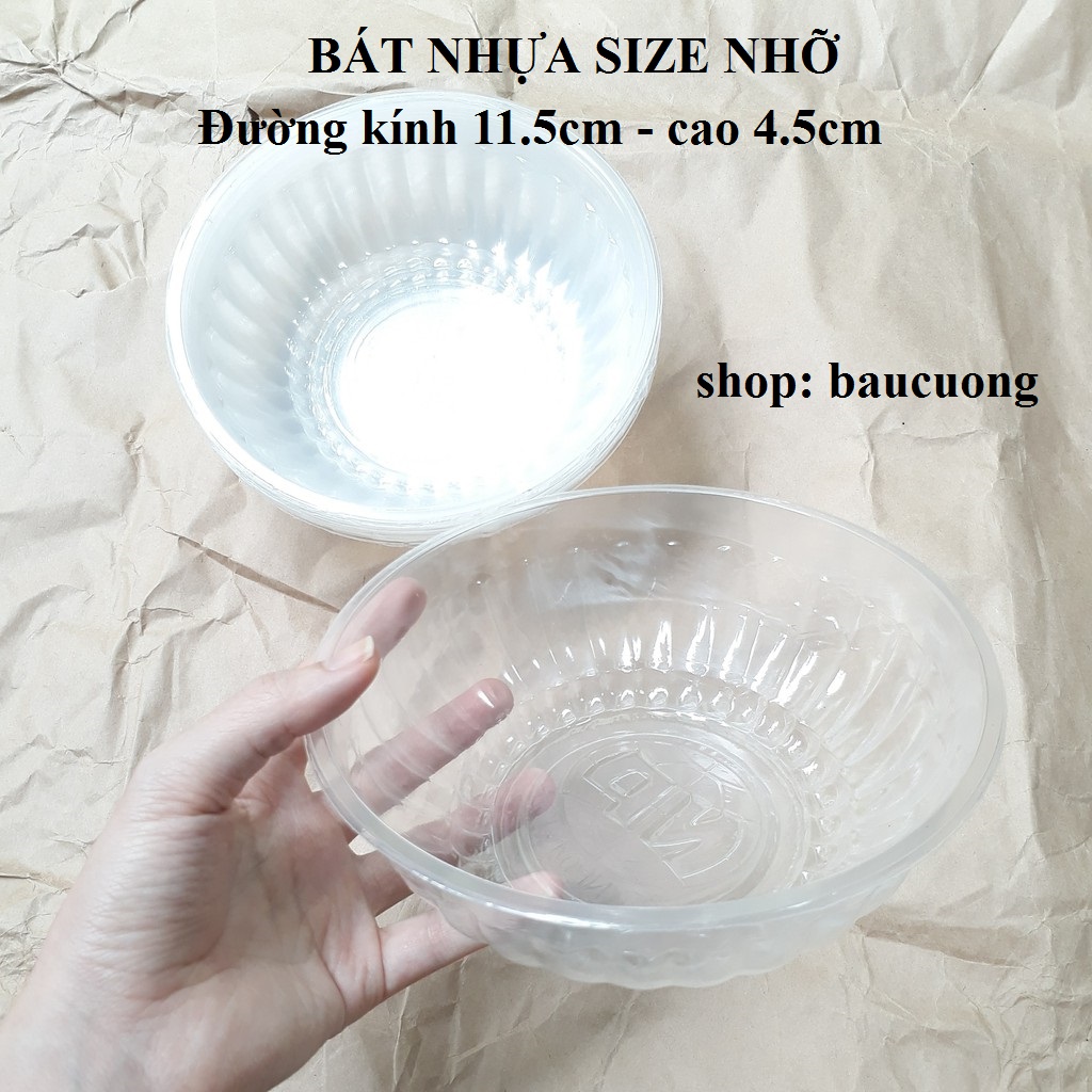 Bộ 50 bát nhựa cỡ nhỡ dùng 1 lần
