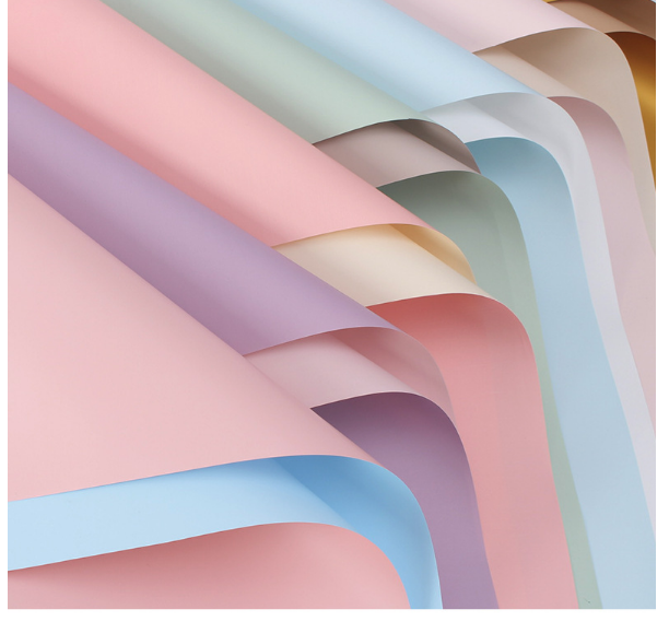 Giấy gói 2 mặt, giấy gói hoa Hàn Quốc gói hoa tươi, hoa sáp, hoa giấy nhún, xấp 10 tờ