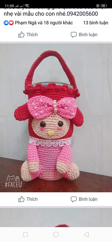 Túi đựng ly giữ nhiệt Handmade