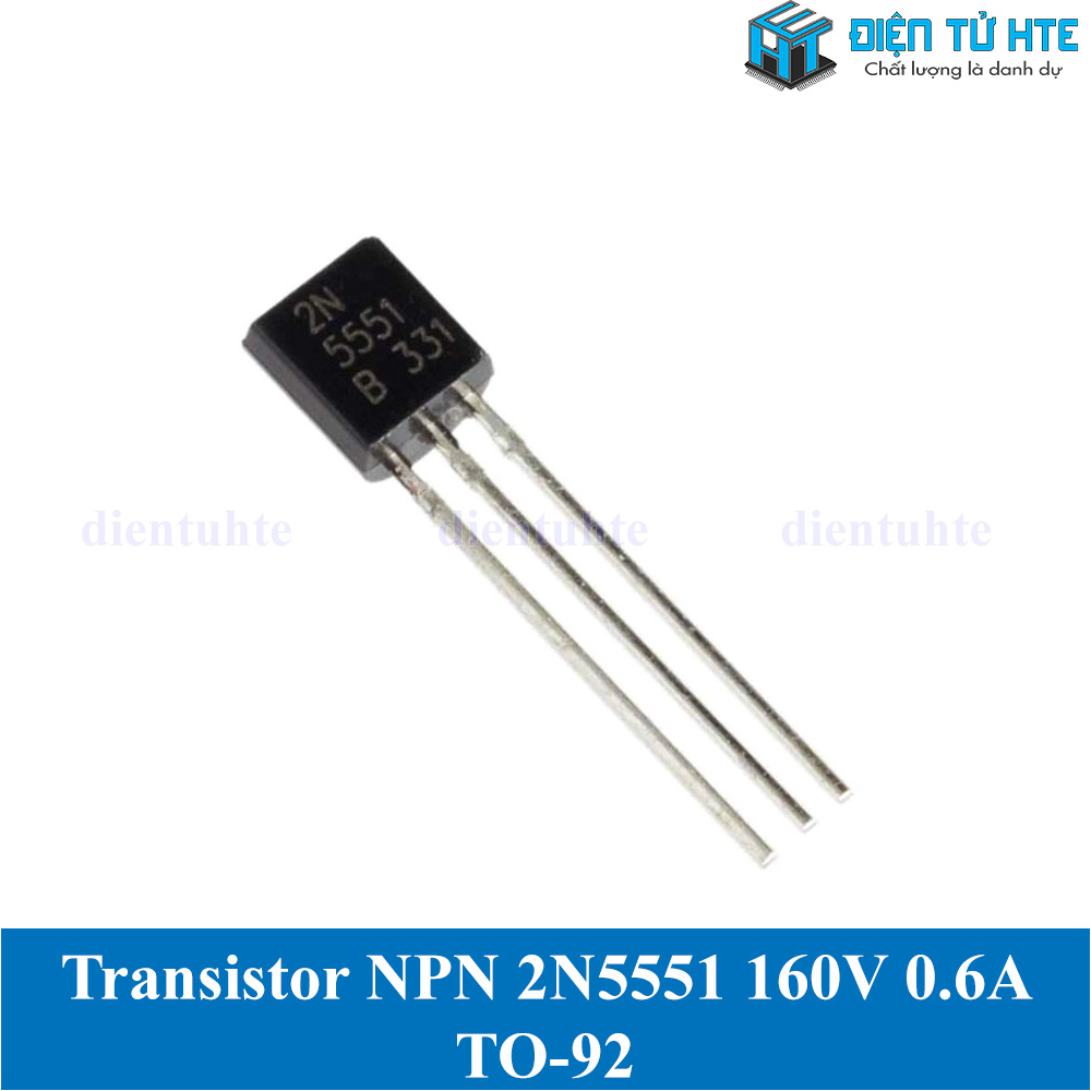 Combo 10 con ﻿transistor npn 2n5551 160v 0.6a to-92
