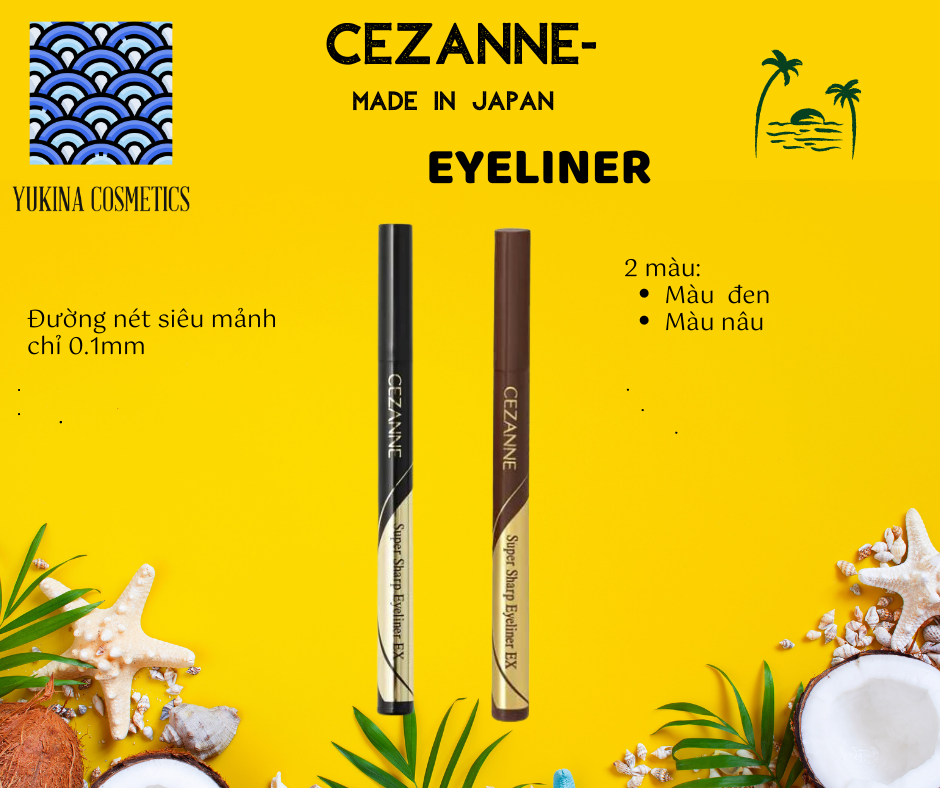Bút kẻ mắt siêu mảnh Cezanne Extreme Fine Eyeliner