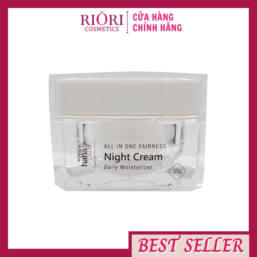 Kem dưỡng trắng da ban đêm riori night cream 30g