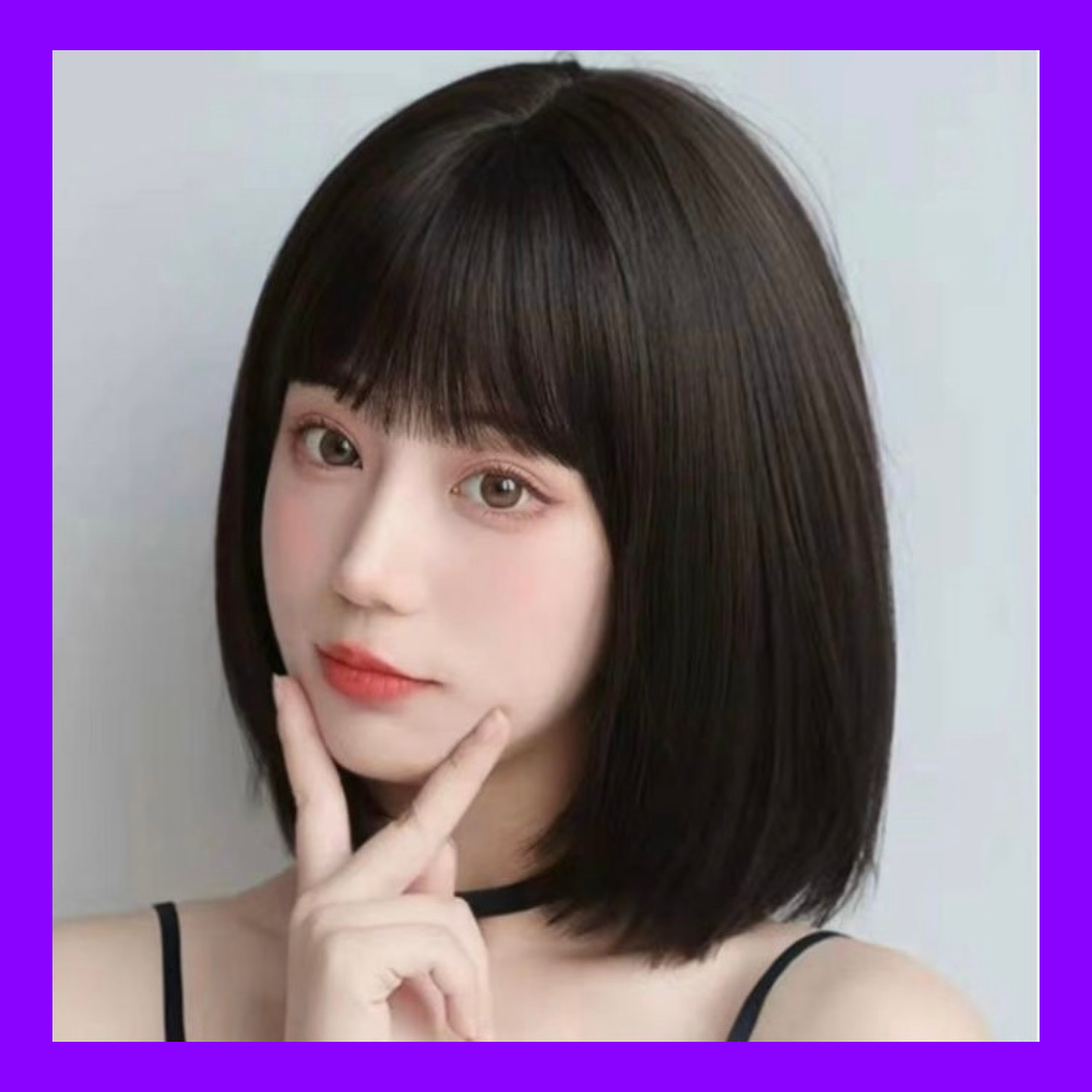 [TẶNG LƯỚI] Tóc giả nữ nguyên đầu ngắn cúp dễ thương - TG53