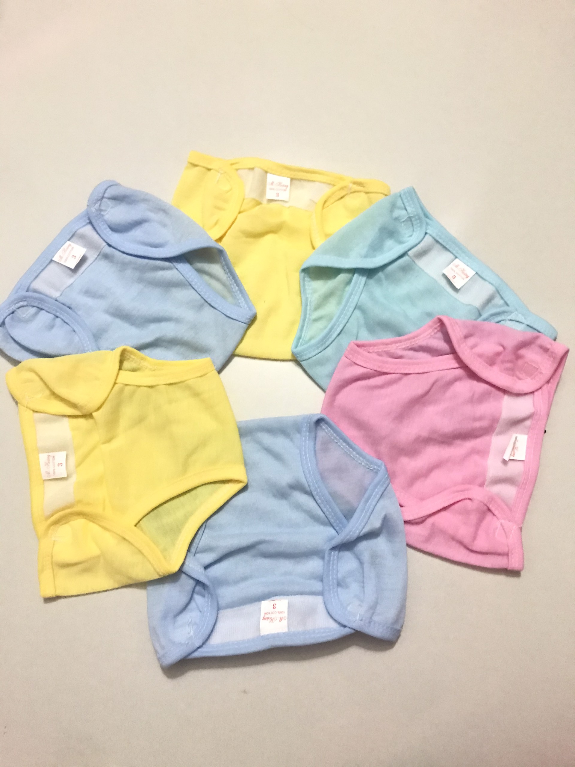 COMBO 5 Quần Đóng Bỉm Sơ Sinh Cho Bé, Mẫu Nhiều Màu Đẹp, Đủ Size, Vải 100% Cotton Dày, Mềm Mại, Co Giãn, Chống Hăm Tã, Giặt Được Dùng Nhiều Lần-Tã Quần Đóng Bỉm,Tã Dán