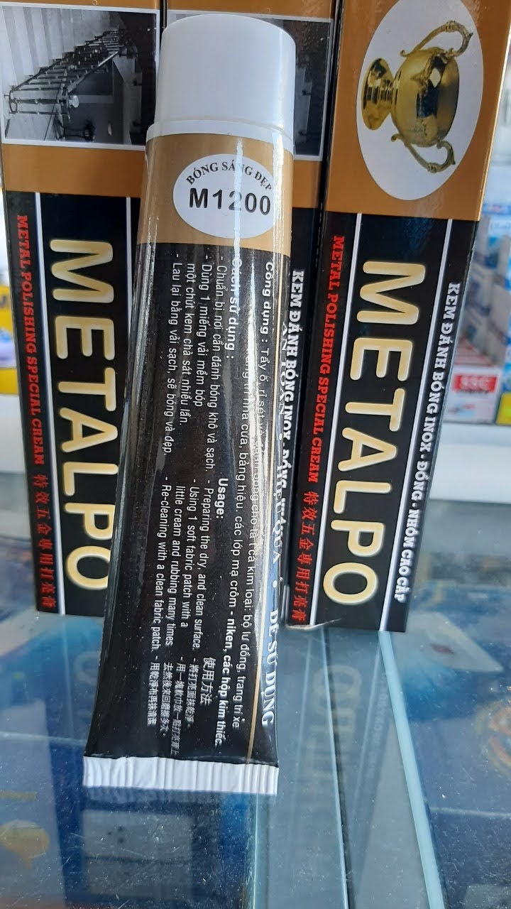 kem đánh bóng lư đồng / đánh bóng inox METALPO 100 ML tuýp kem đánh bóng bếp xong nồi chén tất cả các chất kim loại sáng bóng - Cửa Hàng Nam