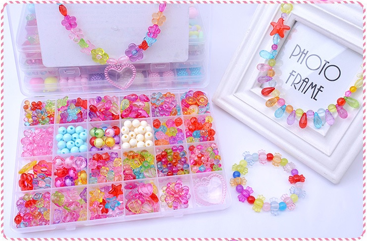 Hộp Xâu Vòng Hạt Cườm Thời Trang  XV06( Tặng Kèm Phụ Kiện )