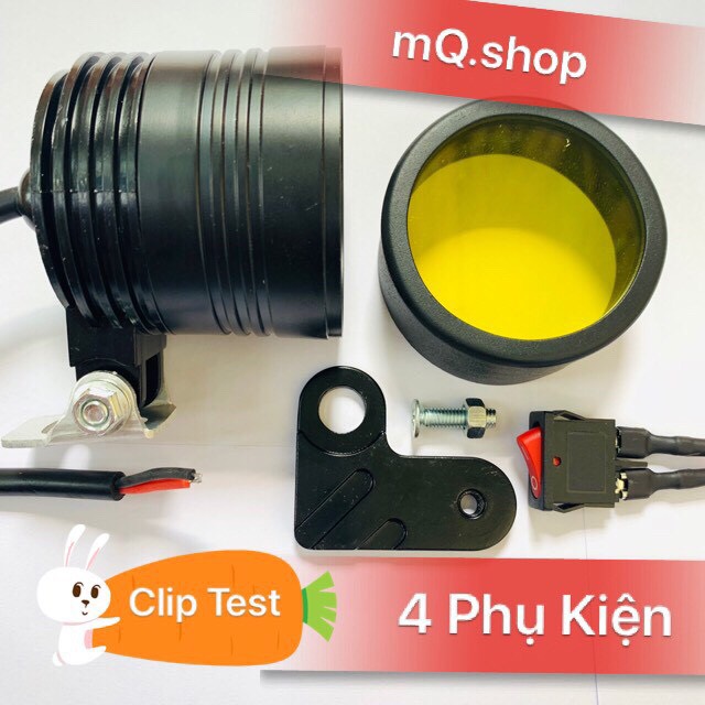 Đèn pha led trợ sáng L4 Ngắn L1 20w Bh 06 Tháng -CYT-T1 BMN gắn xe máy mQ.shop