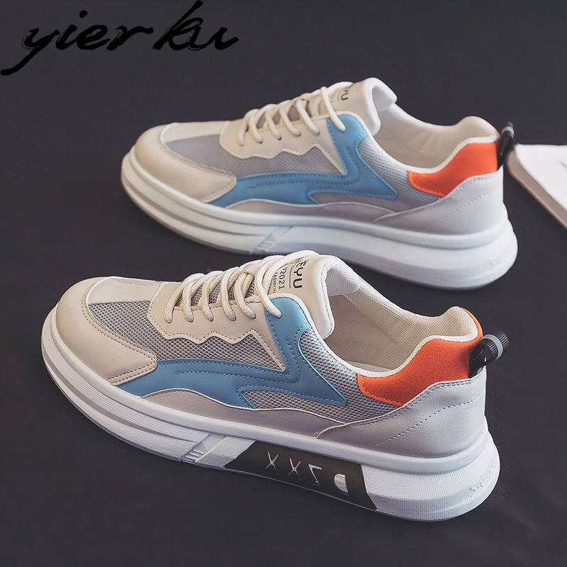 Yierku 【Free Shipping Miễn phí vận chuyển】2022 mới thể thao vải canvas giày lưới thoáng khí giày nam giày thể thao giản dị giày vải