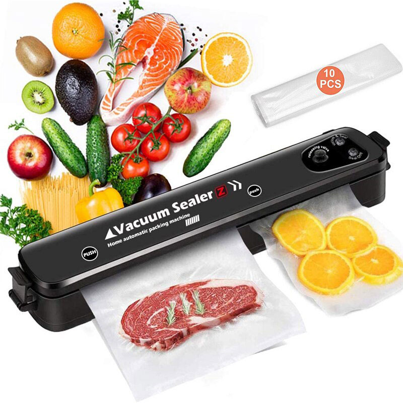 [ HCM]Máy Hút Chân Không Thực Phẩm, Máy Hàn Miệng Hút Túi Vacuum Sealer Giúp Bảo Quản Thực Phẩm An Toàn Lâu Hơn, Máy Hút Chân Không Thực Phẩm Kiêm Máy Hàn Miệng Túi Công Nghệ Cao Bảo Quản Thực Phẩm Cực Tốt Tặng 10 Túi Hút Chân Không