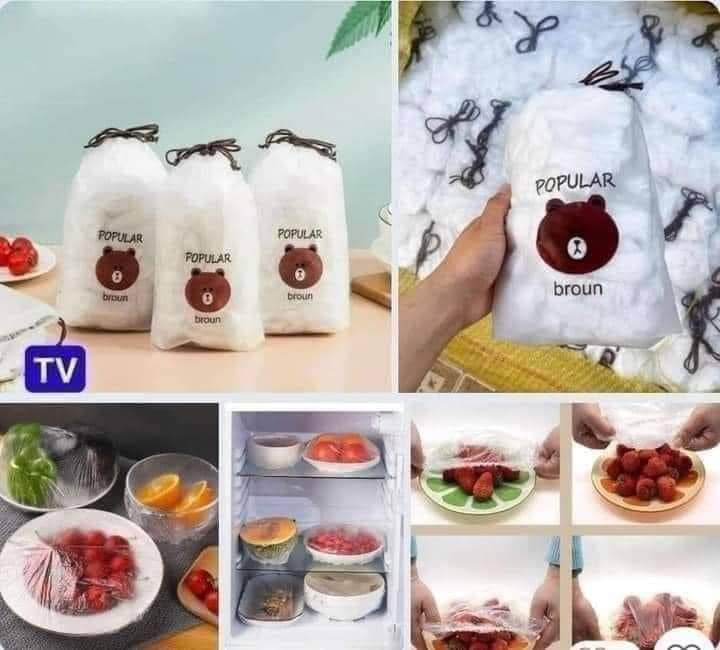 Túi bọc thực phẩm có chun, combo 300 chiếc bọc tiện lợi