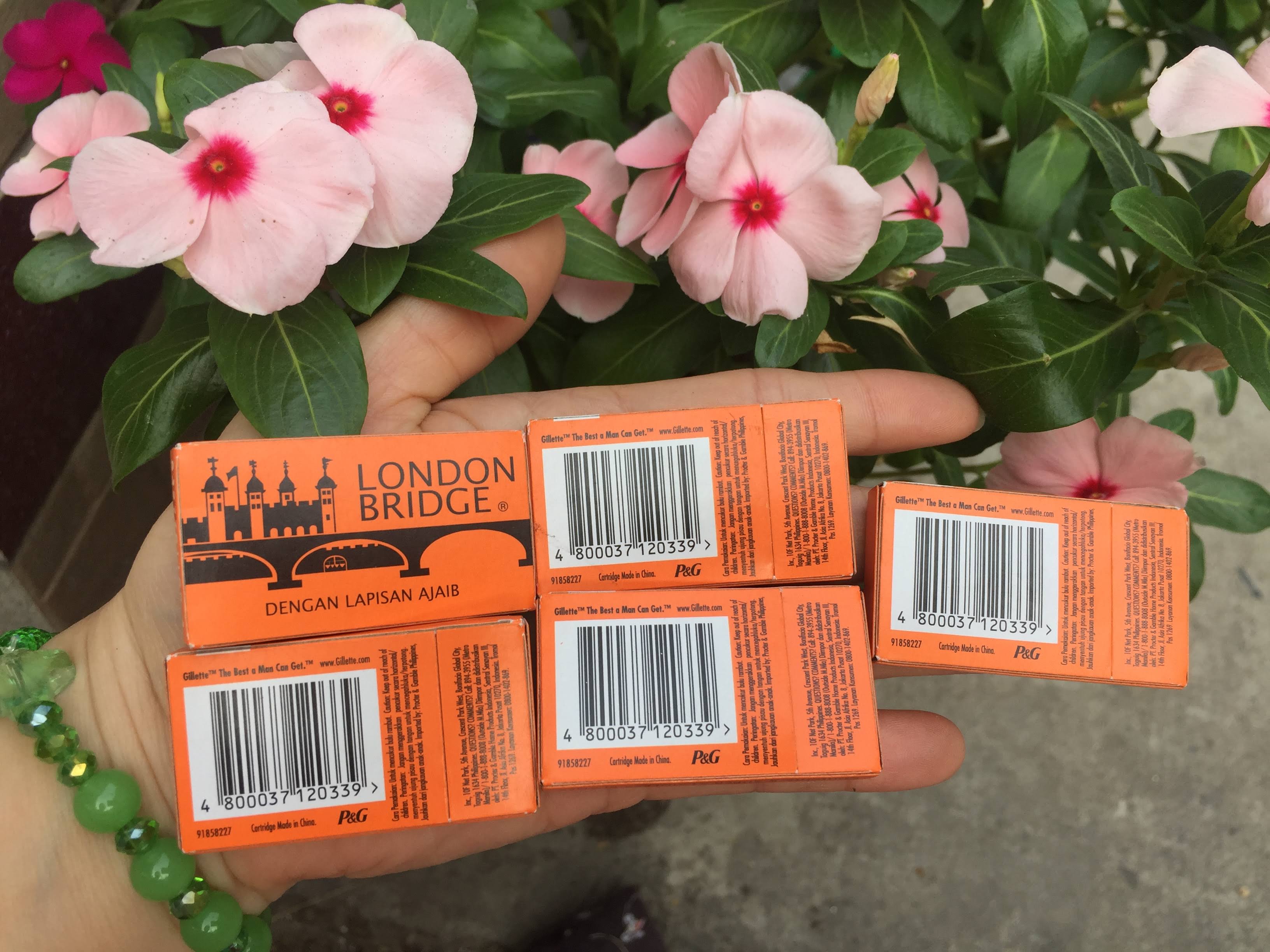 Combo 5 hộp dao lam LonDon 25 lưỡi siêu bén
