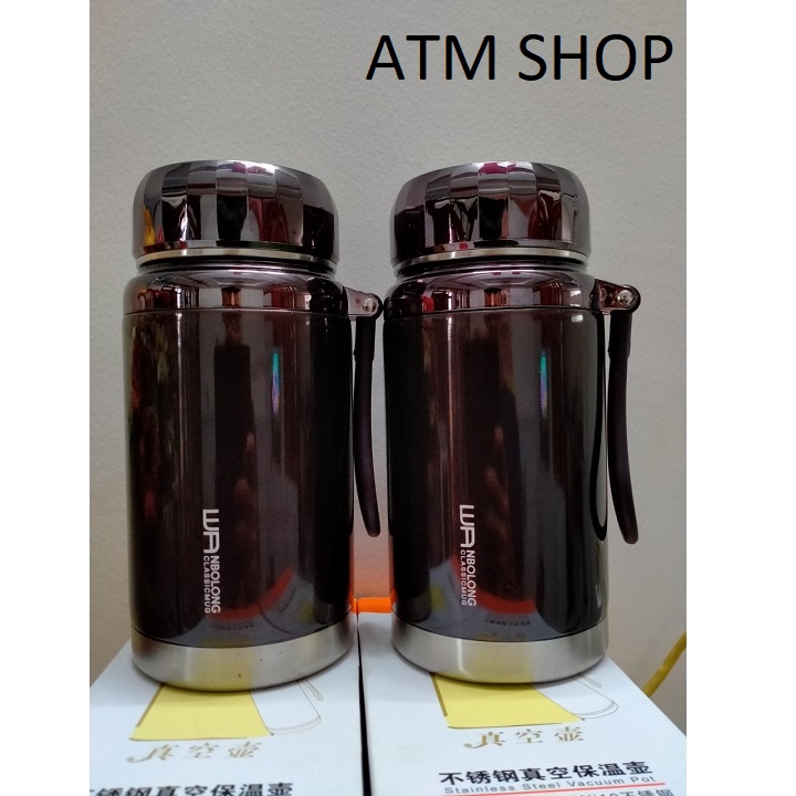 BÌNH GIỮ  NHIỆT INOX 1000ML - BÌNH GIỮ NHIỆT KIỂU DÁNG KIM CƯƠNG