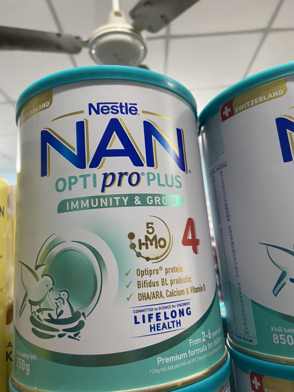 Sữa bột nestle nan optipro plus hmo 4 900g - cho bé 2-6 tuổi