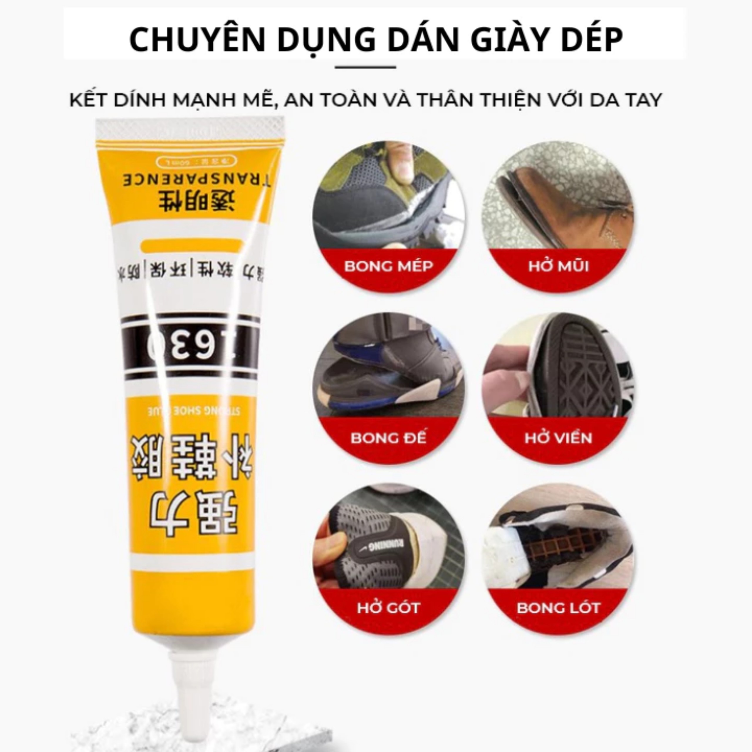 Keo dán giày dép chuyên dụng 1630 - có kèm phụ kiện