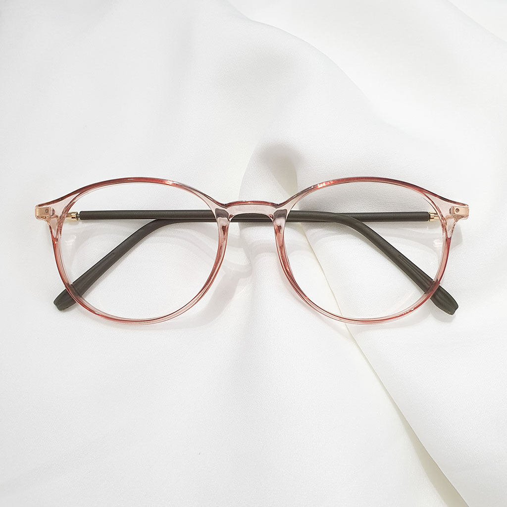 Gọng kính cận nam nữ nhựa dẻo mắt oval nhỏ Lani 8220 - Nhận lắp mắt cận theo yêu cầu