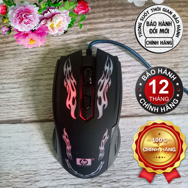 Chuột chuyên game cổng usb mouse máy tính hp led 7 màu chuột cao cấp- dành cho mọi đối tượng