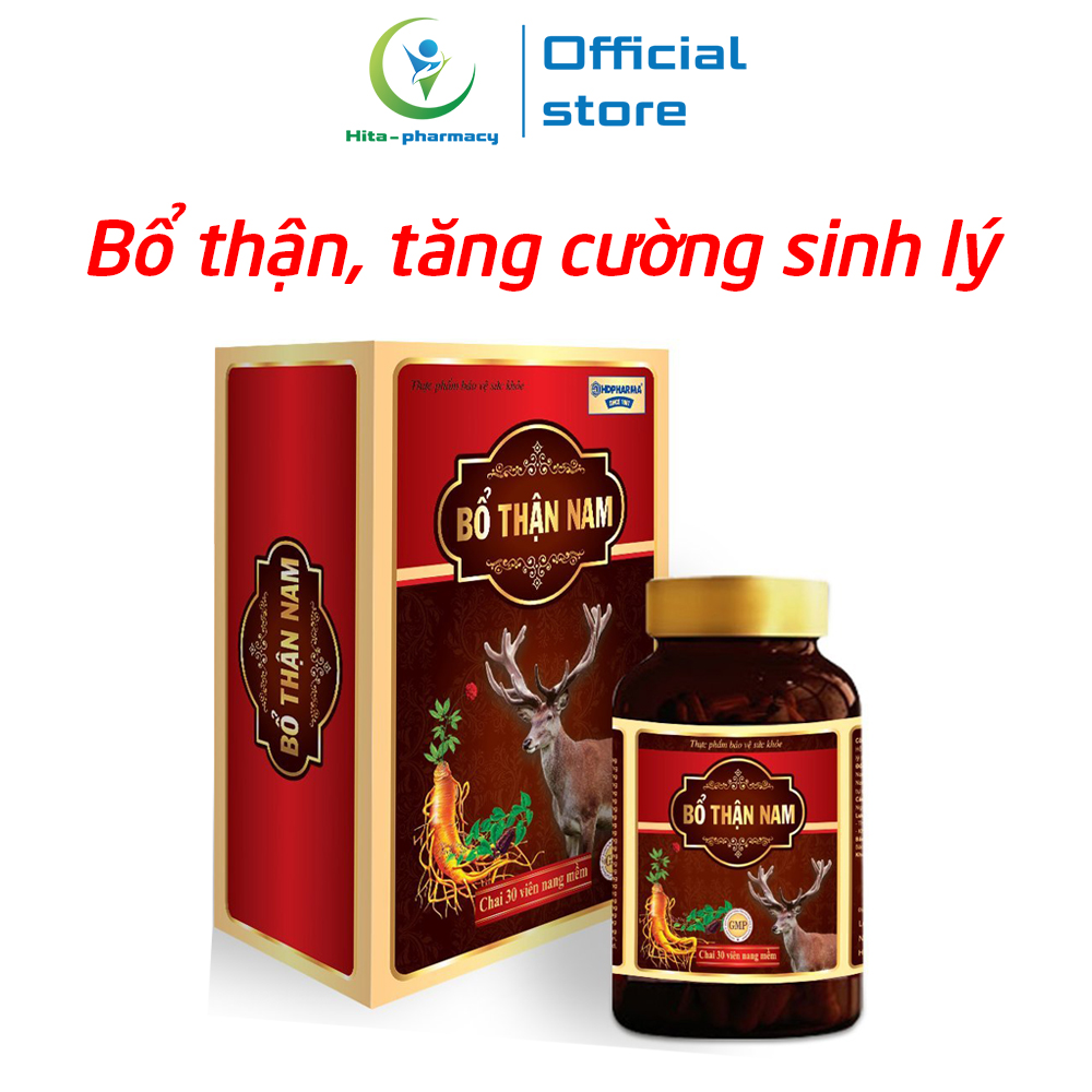 Viên uống Bổ Thận Nam giúp mạnh gân cốt, tăng cường sinh lý nam, tăng cường chức năng thận - Hộp 30 viên