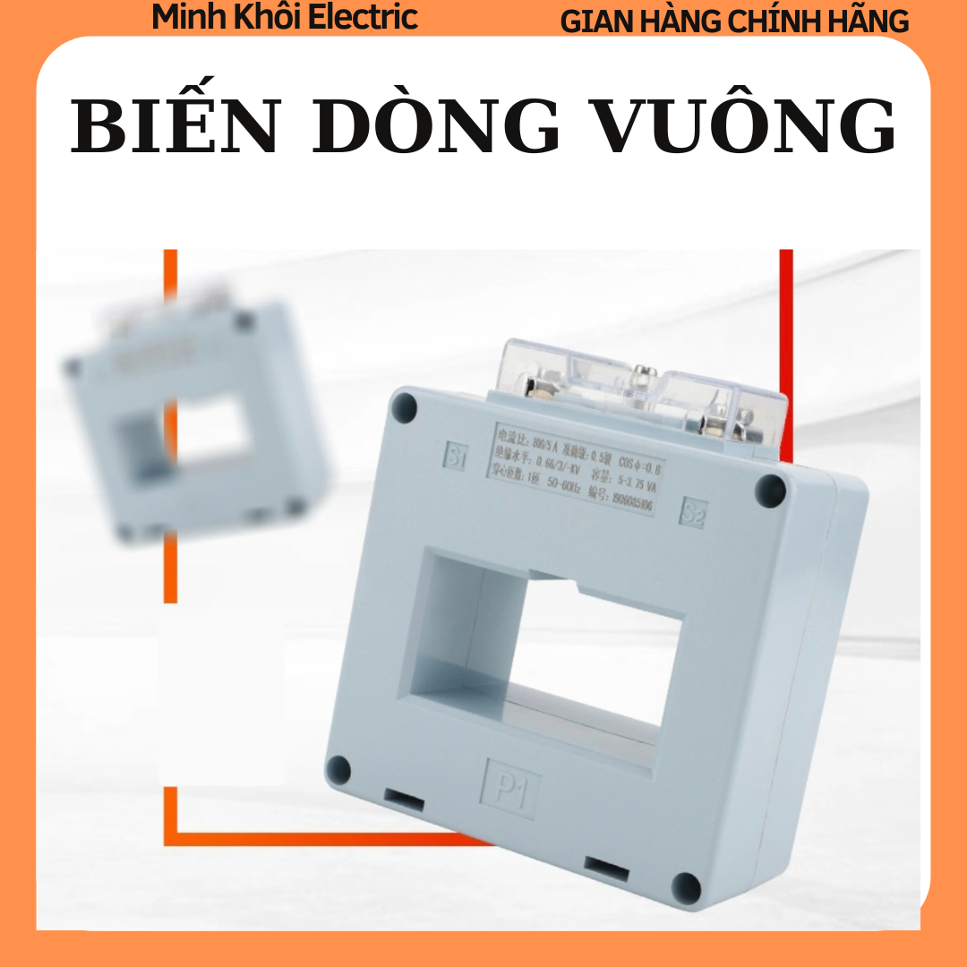 Biến dòng vuông chất lượng cao MSQ, biến dòng đo lường loại vuông TI, bien dong loại vuong