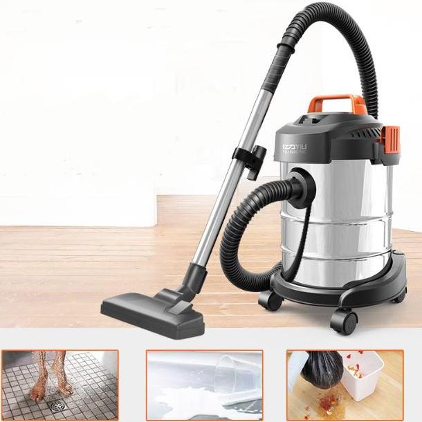 Máy hút bụi công nghiệp. Máy hút bụi Yili dung tích 12 Lít công suất 1200W túi lọc bụi bằng vải, phục vụ trong nhà lớn, nhà hàng, khách sạn S530