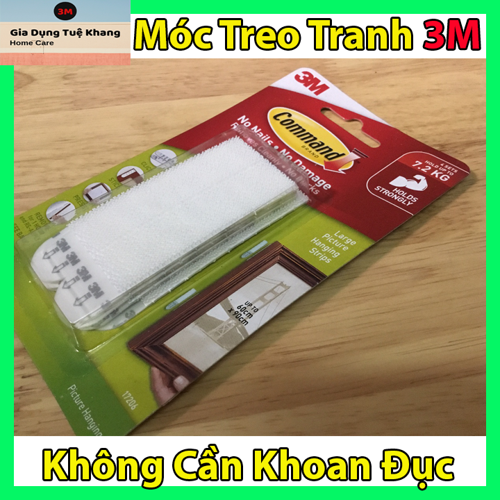 Miếng dán treo tranh Command chịu lực đến 7.2 Kg miếng dán treo tranh