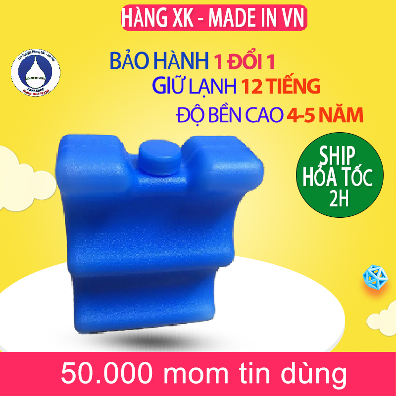 Đá khô bảo quản sữa Coldpack 2022 Hàng XK giữ lạnh siêu lâu 12 tiếng made in VietNam dày dặn