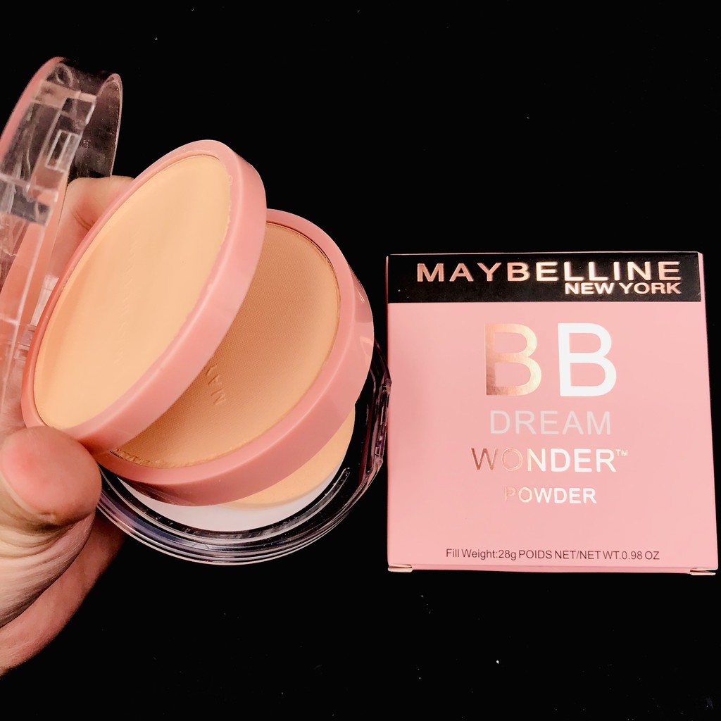[HCM]Phấn phủ siêu mịn kìm dầu 2 tầng dạng nén Maybelline Dream Wonder powder