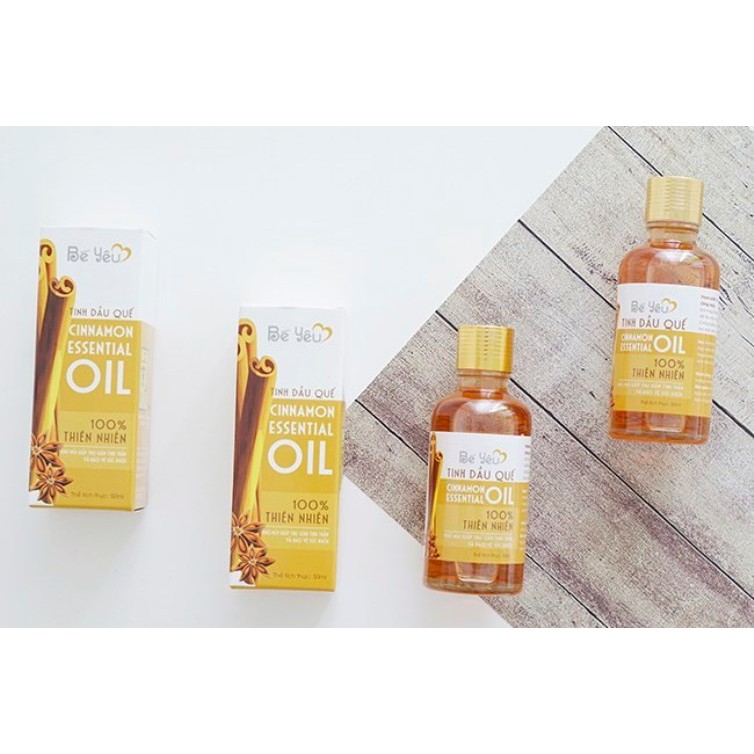 50ml- Tinh dầu Quế Bé Yêu - dùng xông hơi , xoa bóp chống nhức mỏi, khử mùi hôi không khí U1520