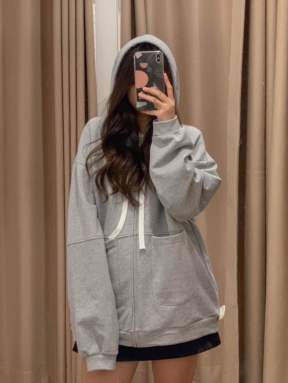 Áo hoodie,áo khoác hoodie nỉ nam nữ chất thun nỉ mềm mịn from rộng phối túi trước ( có khóa kéo)