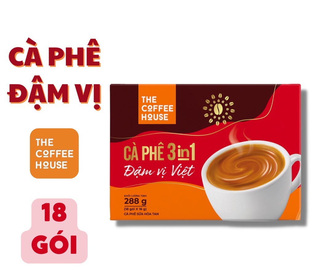 Cà phê 3in1 đậm vị việt the coffee house