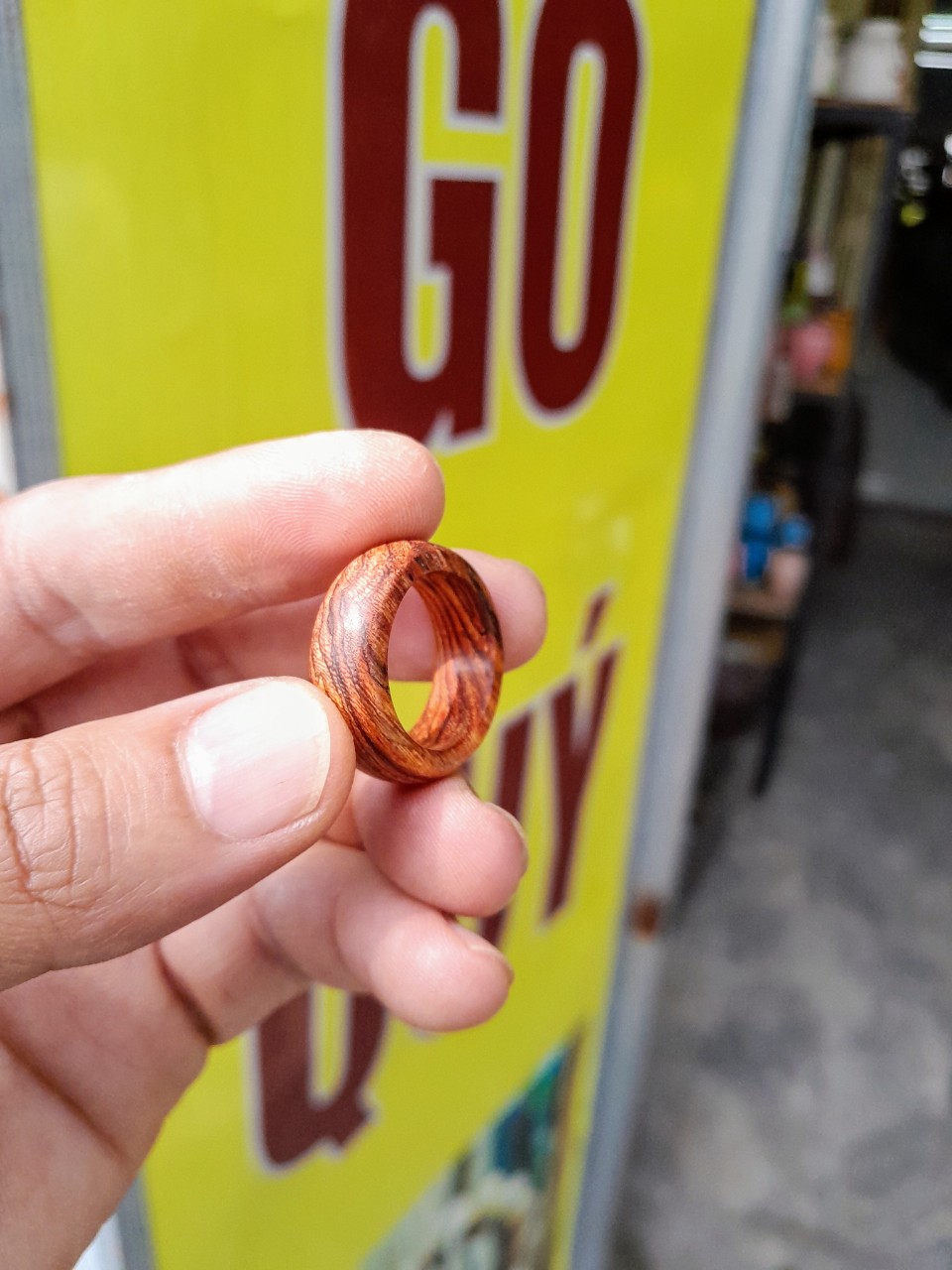 Nhẫn gỗ sưa đỏ