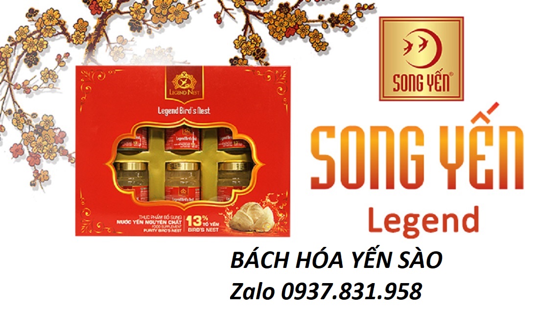 [HCM][Siêu sale] SONG YẾN - COMBO 5 HỘP NƯỚC YẾN NGUYÊN CHẤT 13% TỔ YẾN SIÊU NGON