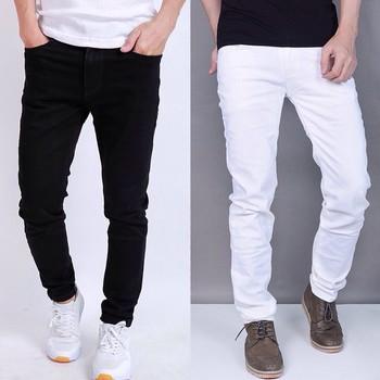 Quần jeans trắng đen nam cao cấp