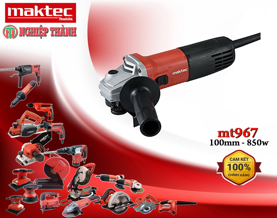 Máy mài 100mm maktec mt967
