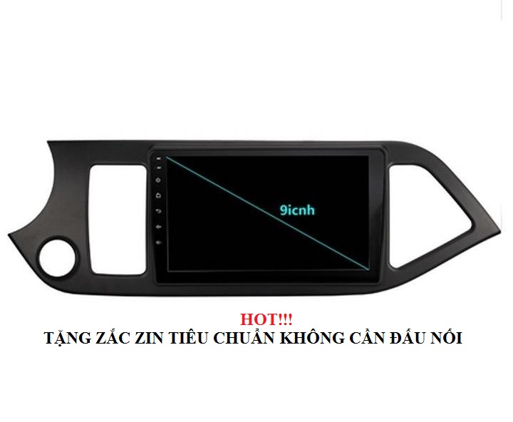 Bộ màn hình lắp cho kia morning, Màn Hình Android ÔTô, Đầu DVD Xe Hơi - Màn hình ô tô 9 inch chạy Android Tiếng Việt, Âm thanh, hình ảnh Full HD sắc nét, trung thực, Tích Hợp GPS chỉ đường, camera lùi, camera hành trình