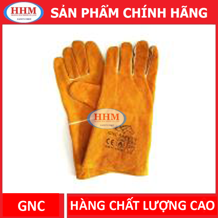 Găng tay da thợ hàn GNC màu cam(Orange)