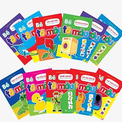 Sách - bé tô màu - combo 11 cuốn