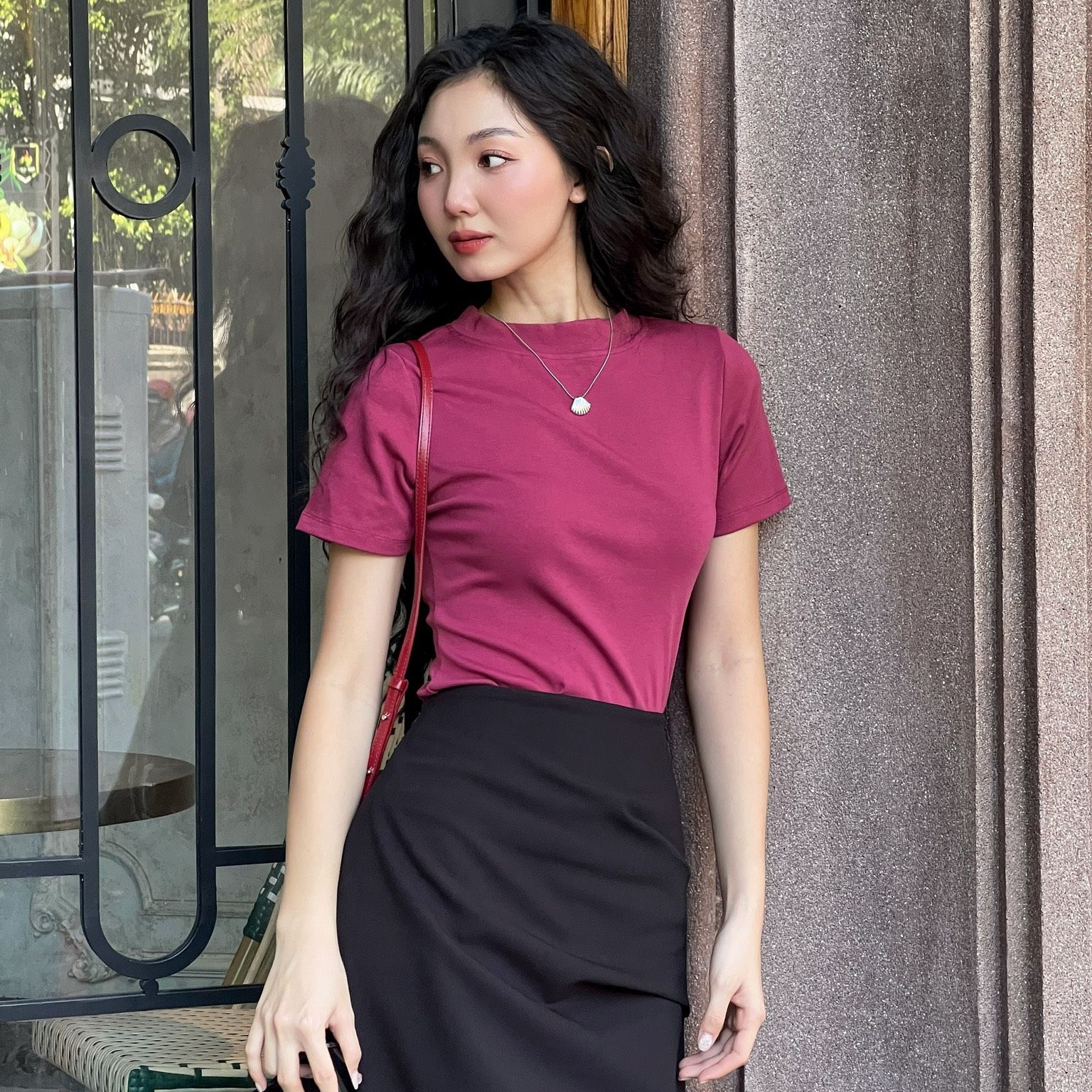 Áo thun form ôm tôn dáng Lady Tee Maxy Workshop