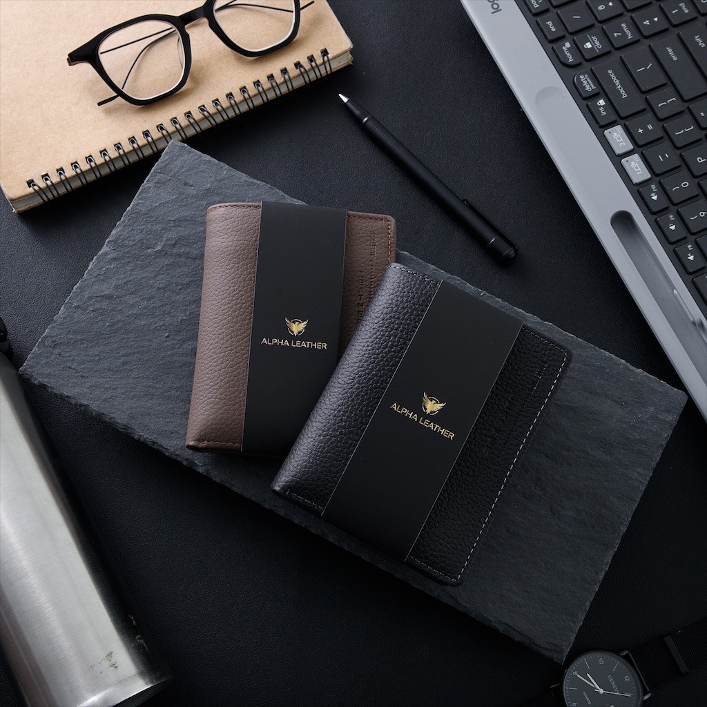 Ví nam dáng đứng - bóp ví da đựng tiền lịch lãm sang trọng nhỏ gọn - alphaleather 03