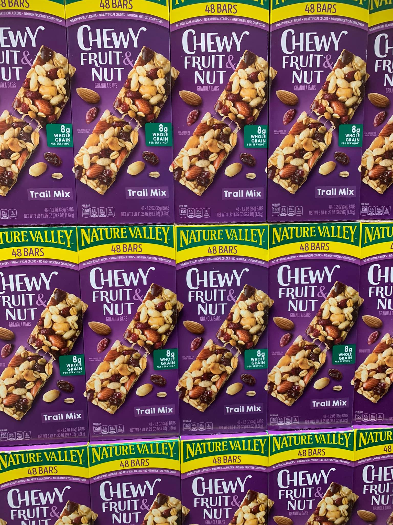 Bánh yến mạch trái cây trail mix - nature valley thanh ăn năng lượng - nature valley chewy trail mix fruit & nut granola bars