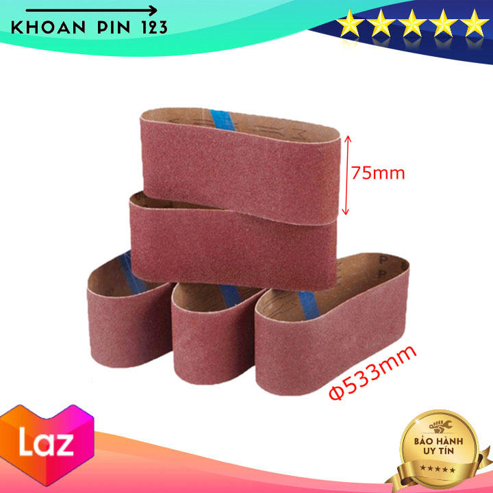 Giấy nhám vòng 75x533 mm đánh bóng gỗ, kim loại nhiều độ nhám