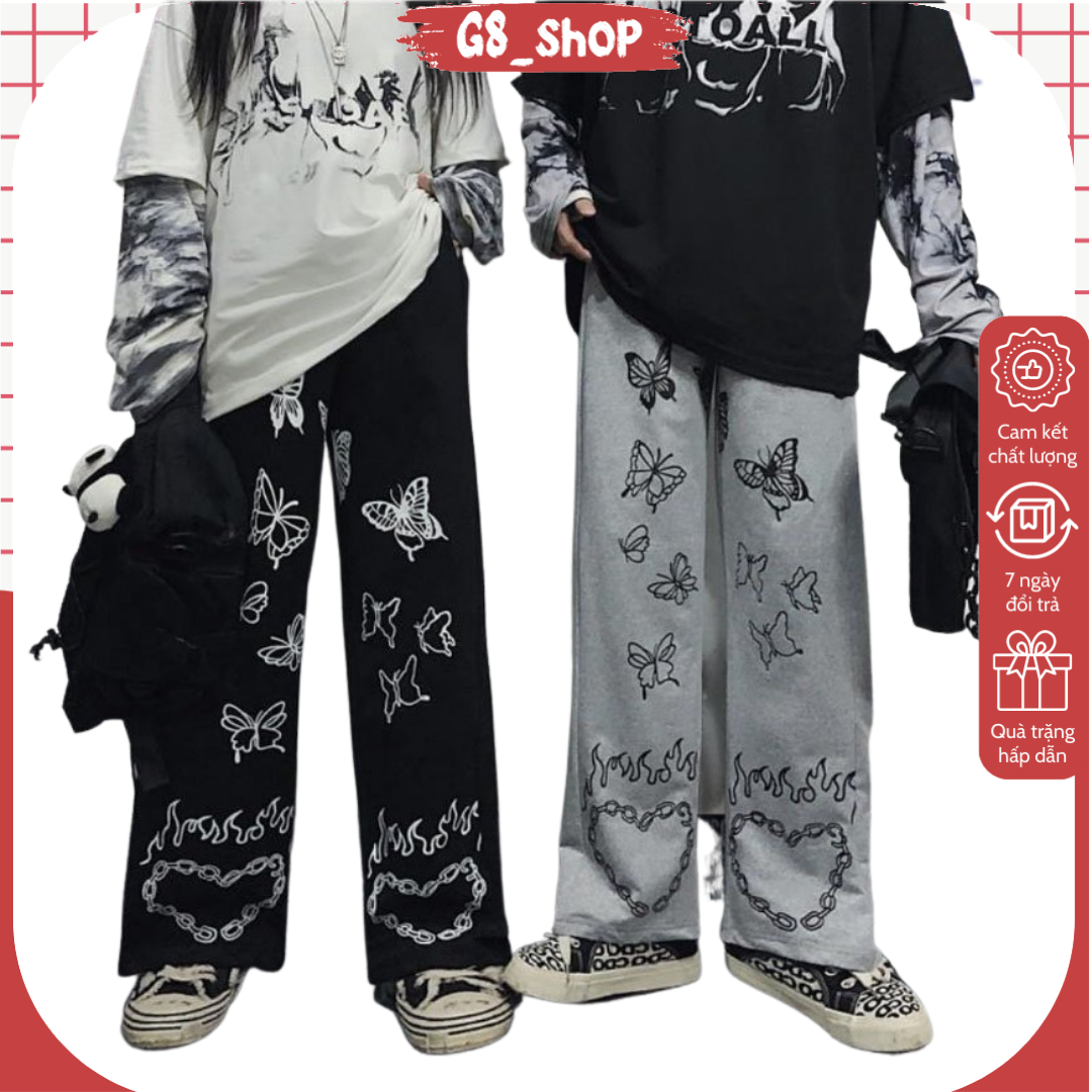 Quần Nỉ Ống Rộng, quần ống xuông