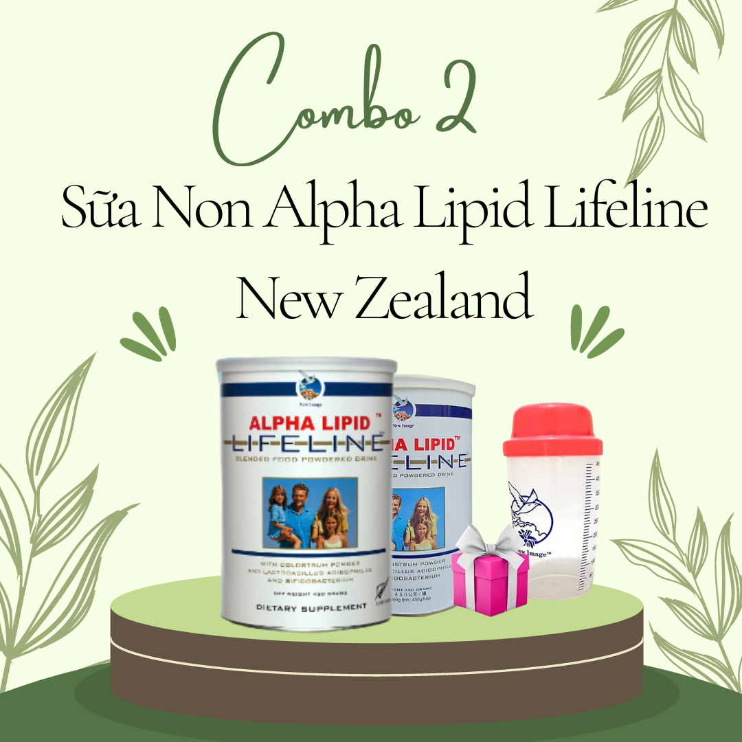 Combo 2 Hộp Sữa Non Alpha Lipid Lifeline New ZealandHỗ Trợ Tăng Cường Sức