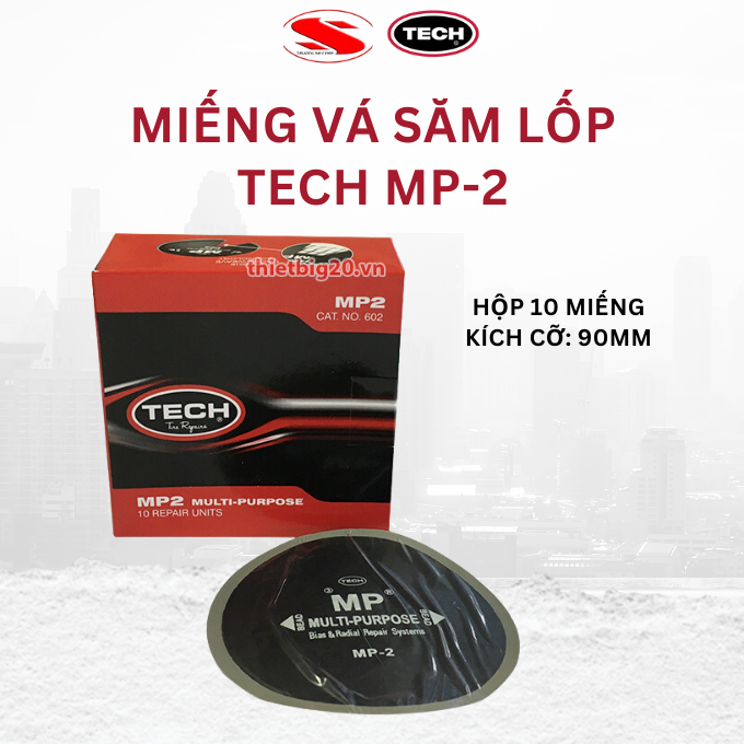 Hộp 10 miếng vá lốp xe hơi tech mp-2