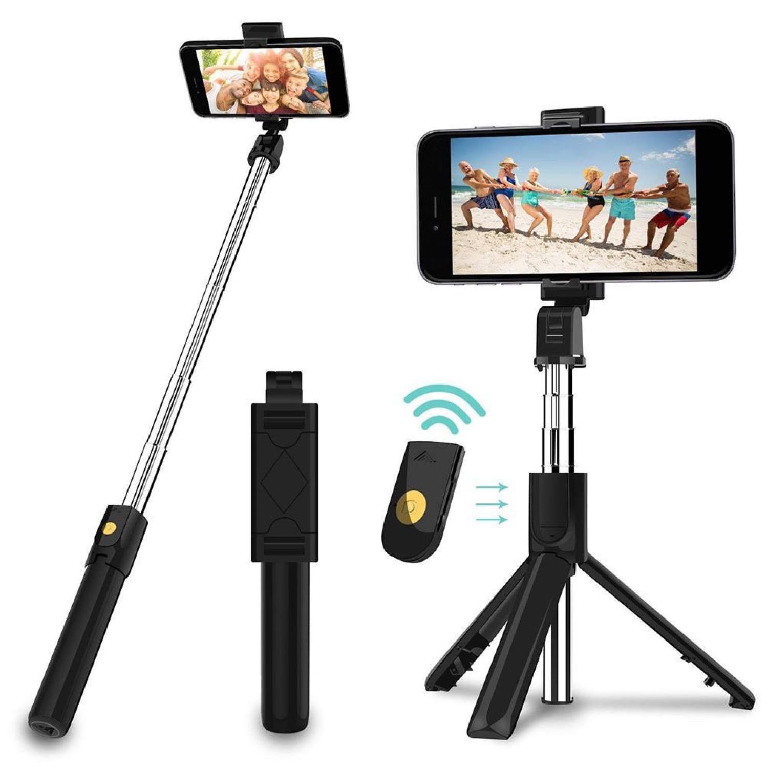 Gd14 - gậy chụp ảnh 3 chân bluetooth tripod k07, có remote điều khiển từ xa