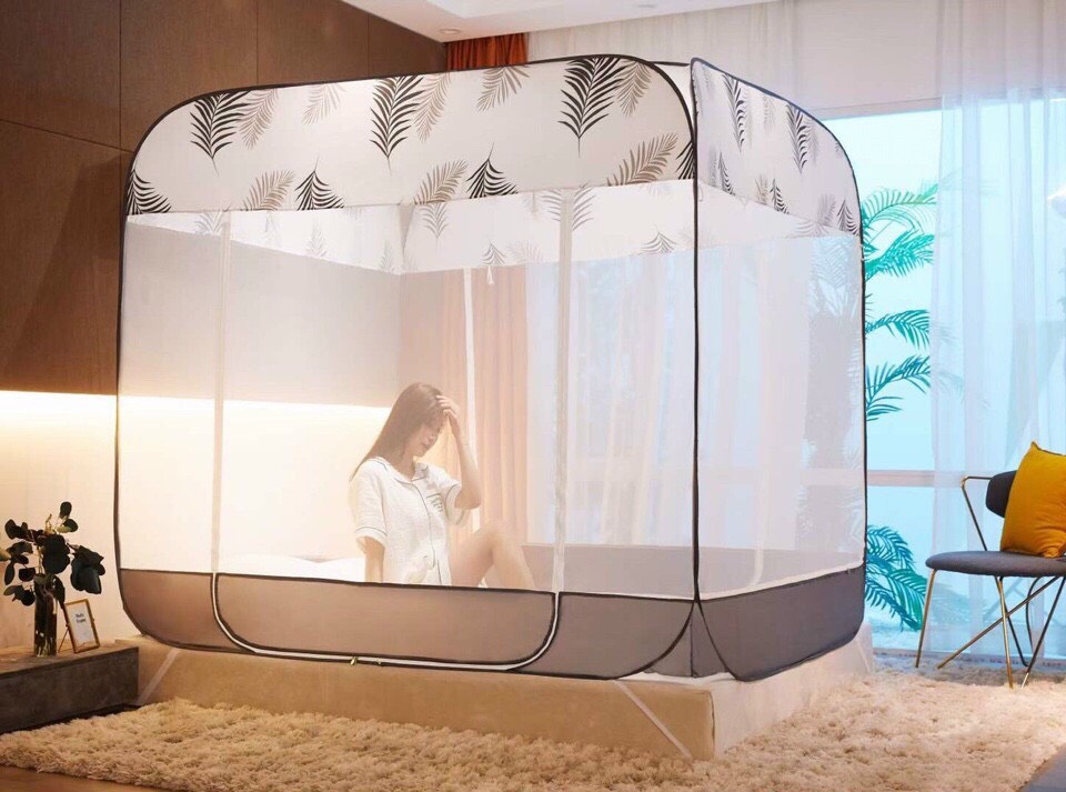 Màn chụp tự bung đỉnh vuông hàng nhập khẩu
