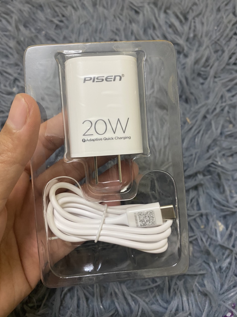 Bộ sạc nhanh Pisen 20W chính hãng dùng cho iphone, ipad