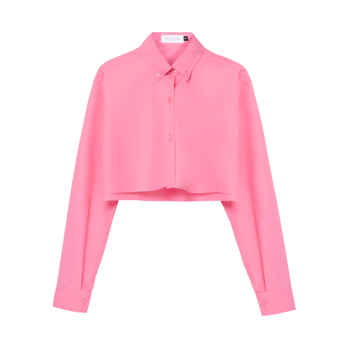 TATICHU - Áo sơ mi kate croptop form rộng - Cropped Inspiration Shirt