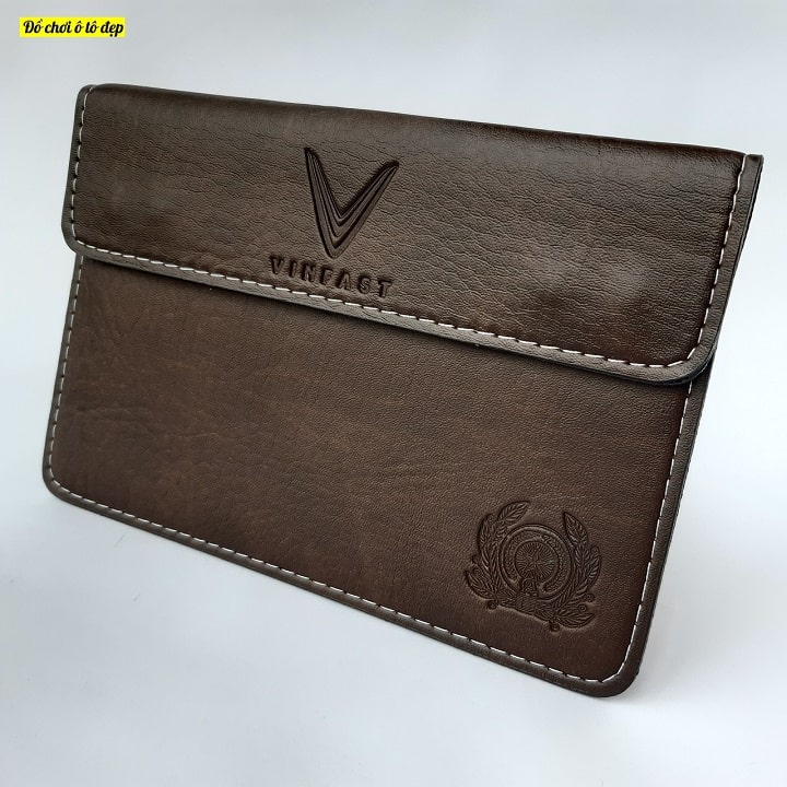 Ví đựng giấy tờ đăng kiểm xe ô tô logo Vinfast