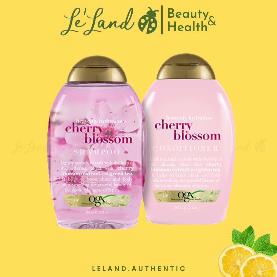[Bill US] Bộ Dầu Gội Xả Cherry Blossom OGX của Mỹ